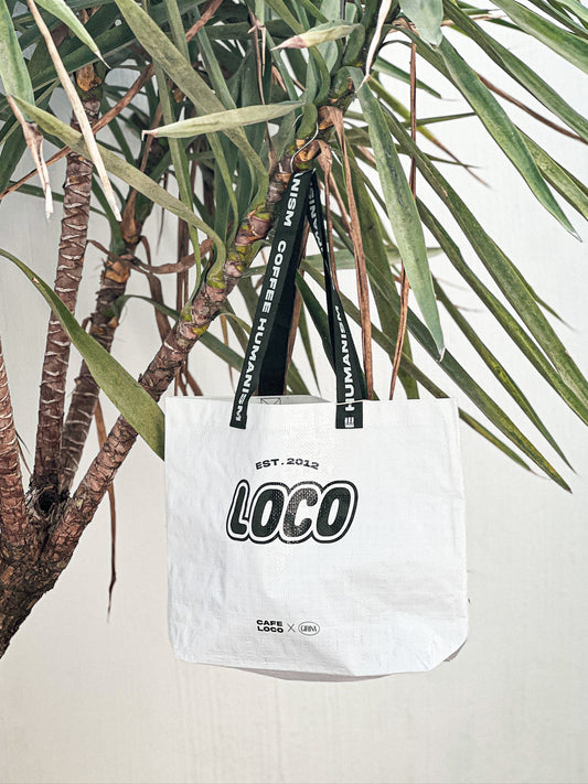 Raffia bag with the LOCO logo